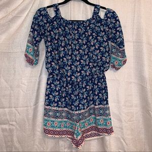My Michelle girls size xl multicolor romper